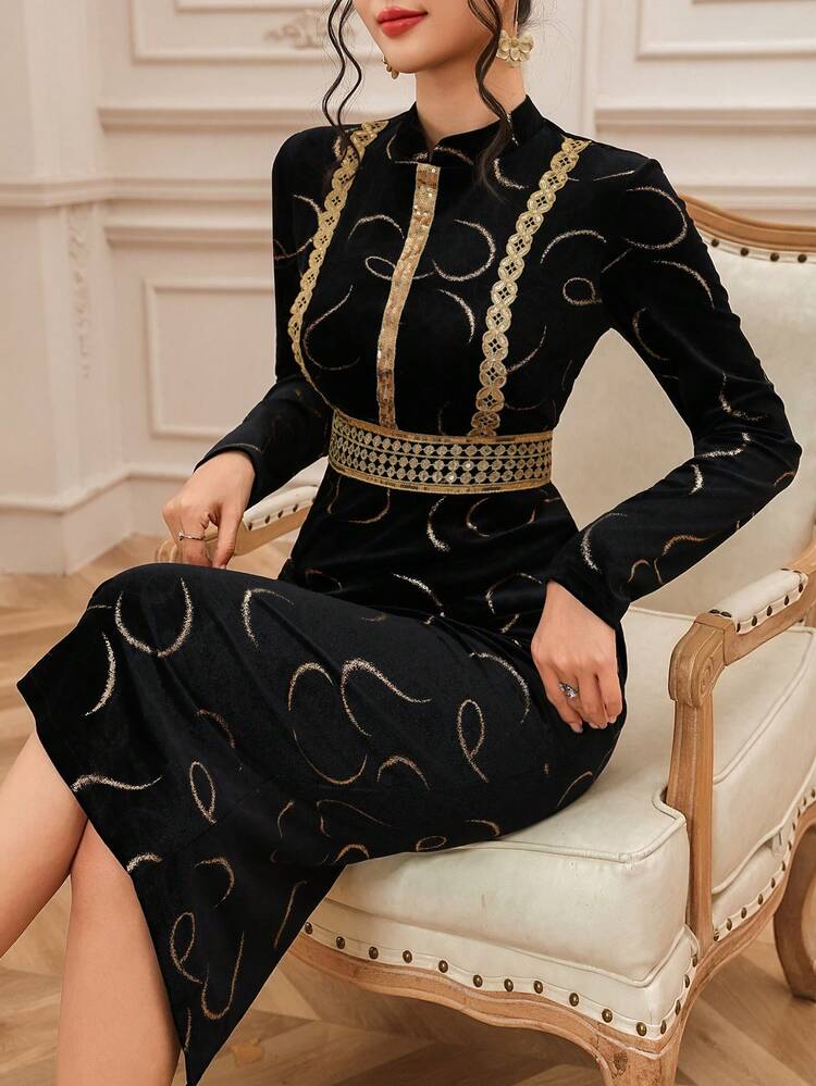 Elegant Fitted Luxury Dress, Slimming And Graceful Prom Dress