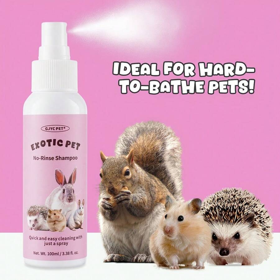 A No-Rinse Shampoo Specially Designed For Pets, Revolutionizing The Way You Groom Your Furry Friend! Its Gentle Formula Means No Washing Required, Making It Easy And Simple To Use. Provides Refreshing Care For Your Furry Companion Anytime, Anywhere. Also Includes Squirrel Flea And Tick Repellent, Squirrel Prevention Agent, And Squirrel Shampoo. - Multicolor - View 1