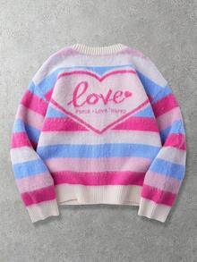 ROMWE MEN Áo khoác cardigan nam cổ chữ V cài nút, phối sọc tương phản, kiểu dáng thường ngày, thích hợp cho mùa thu/đông. - Nhiều màu - Xem 2