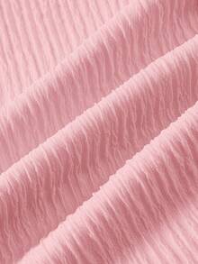 SHEIN MOD Đầm hở lưng màu mơ cho nữ, đồ bơi đi biển - Hồng - Xem 4