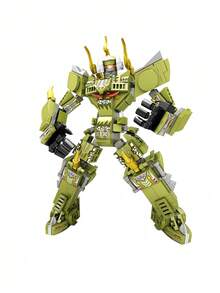 MINKOJA 可拼装可摆造型的恐龙机器人模型机械恐龙拼装套装，可动人偶玩具礼品 - 彩色 - 查看 2