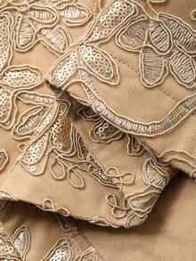 DAZY 女士优雅派对亮片刺绣半身裙 - 金色 - 查看 9