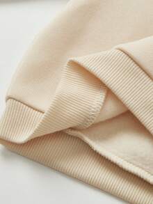 男婴可爱休闲卡通图案长袖卫衣和裤子套装