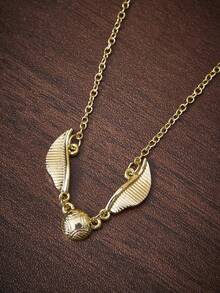 HARRY POTTER X SHEIN 跨境热销时尚简约大方精致项链，轻奢小众风，简约大方，适合各种派对、音乐会和节日场合。 - 金色 - 查看 3