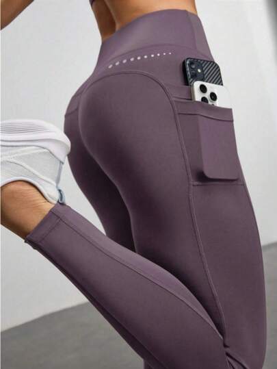 Leggings de yoga con bolsillos para mujer, mallas deportivas casuales