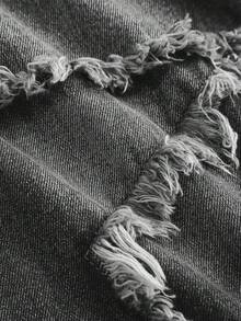 Girlism Girls' Frayed Patchwork Star Denim Wide-Leg Pants - Black - View 4