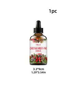 1 Stück 30ml Weihnachts-Tannenzapfen Ätherisches Öl, langanhaltender Duft, frische Luft, geeignet für die Verwendung mit Aromatherapie-Geräten, passend für Schlafzimmer, Badezimmer, Wohnzimmer und andere Räume - Verschiedenfarbig - Übersicht 2