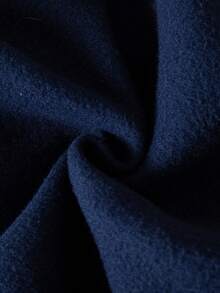 Sudadera casual con cuello de camisa, parches a rayas y bordado de letras para niña