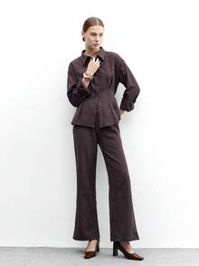 CUCCOO BIZCHIC 女士时尚百搭简约高跟鞋 - 咖啡棕 - 查看 6