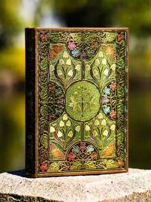 3pcs/Set,256Pages, Butterfly Flower Vintage Hardcover Notebook,1book+2pcs Bookmarks,Golden-Plated Laser Foil Stamped Diary,Colored Pages,DIY Scrapbook,Portable Notebook,Travel Journal,Perfect Gift,Back To School - A5 - View 13