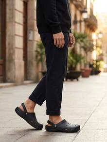 Sandalia Chancla Pantunfla Clogg , Material Eva Hombre Cómoda Ligera - Negro - Ver 3