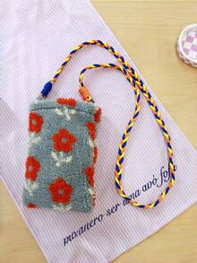 Joivida Winter New Vintage Colorful Dumpling Small Handbag Cosmetic Pouch Touch Up Bag Phone Case Cushion Lipstick Earphone Organizer - Multicolor - View 6