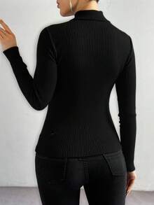 Women Sweaters - Black - View 3