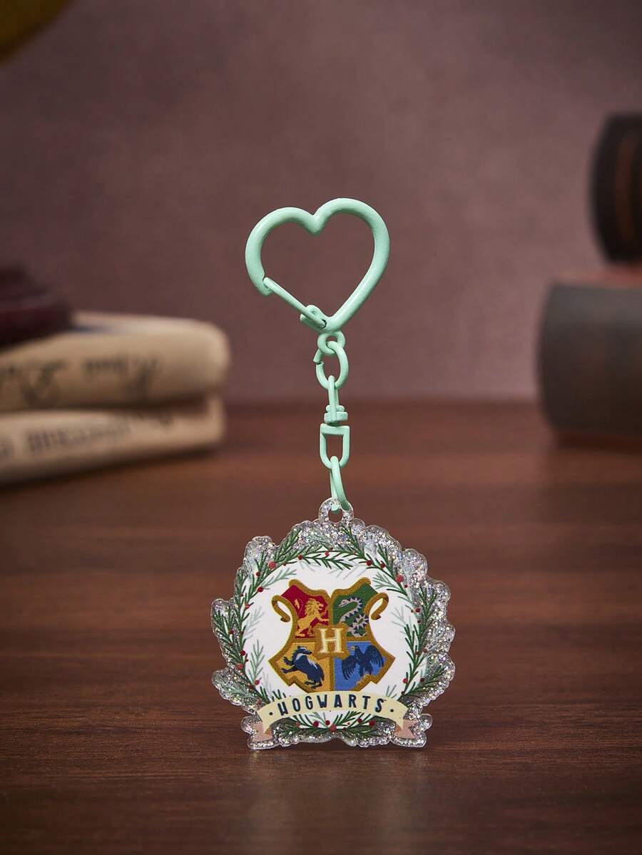 HARRY POTTER X SHEIN Llavero de Harry Potter, material de acrílico brillante, gran regalo para mujeres, estudiantes y fans de Harry Potter - Verde - Ver 1