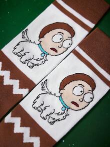 Rick and Morty X SHEIN 女士过膝袜 - 彩色 - 查看 3