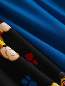 SHEIN | PAW Patrol 2pcs/Set Young Boy Casual Cute Cartoon Dog Print Round Neck Short Sleeve Knit T-Shirt, Summer - Multicolor - View 7