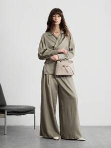 SHECARRY Ladies' Elegant Commuter-Style Handbag With Strap Details, Suitable For Daily Commuting Shopping