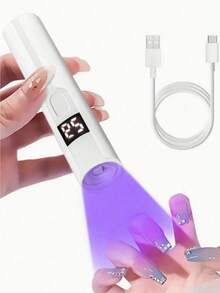 Teckwe 1件/2件 便攜式UV LED美甲燈 手持式美甲UV燈 專業美甲烘乾燈 Gel X 凝膠美甲快乾燈 LED美甲燈 便攜迷你美甲烘乾機 凝膠指甲油美甲膠 USB手電筒 家用DIY美甲美甲工具 女孩最佳禮物 可充電鋰電池容量：300mAh - 彩色 - 查看 10