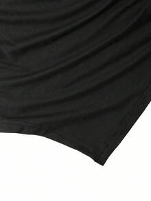 Franclia 大码女式长袖针织上衣和格子裙套装，学院风穿搭，适合年轻女士通勤或约会，显瘦两件套 - 黑色 - 查看 5