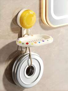 Zazumi Suction Cup Soap Dish Wall Mount Polka Dot Design No Drill Bathroom Organizer Quick Drying Drainage Strong Adhesive Waterproof Easy Clean Modern Kitchen Sink Caddy Space Saving Home Essentials - Multicolor - View 13