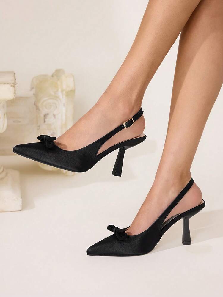 CUCCOO CHICEST Women's Fashionable & Elegant Party Pumps With Bow Decor Valentine's Day Elegant Shoes Wedding Shoes