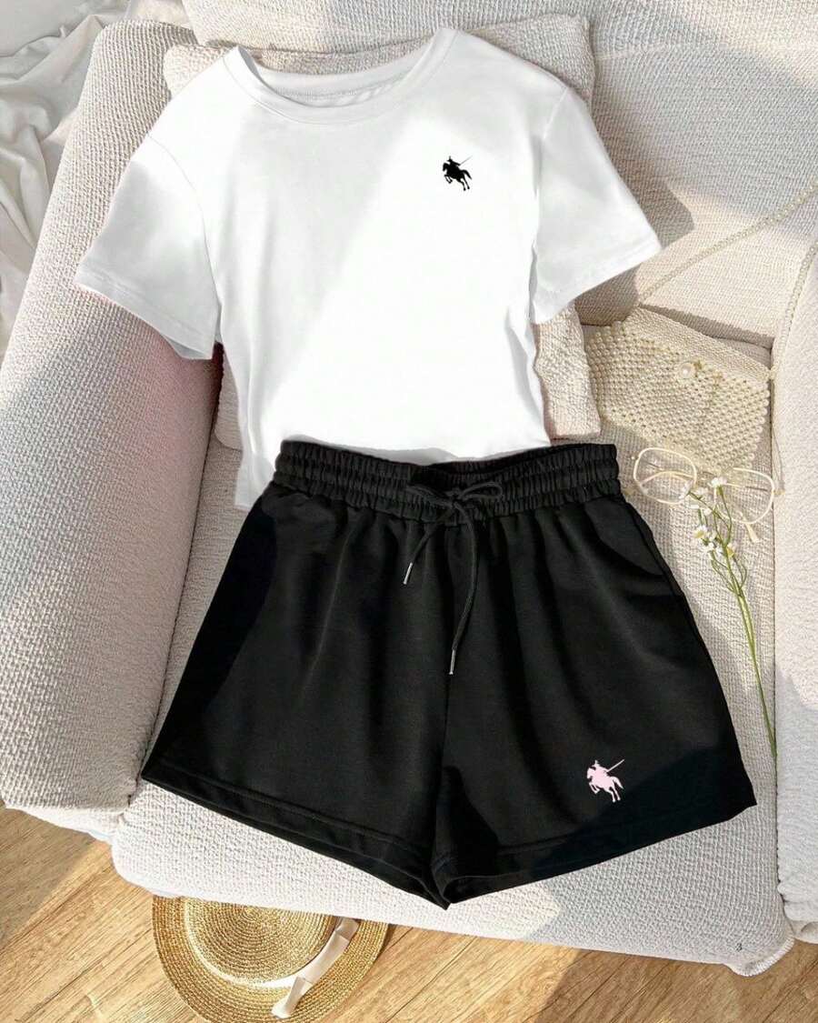 Women Two-Piece Outfits - 白色 - 查看 1