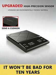 Teckwe Báscula de café con temporizador inteligente, báscula de cocina de alta precisión, báscula de alimentos, báscula de café portátil, báscula de café con funciones de cronometraje y pesaje, herramienta de hornear precisa, báscula de cocina con base de silicona antideslizante - Multicolor - Ver 14