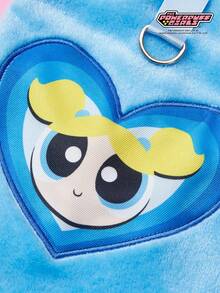 THE POWERPUFF GIRLS X PETSIN 1. 刺绣黄毛女孩宠物猫狗通用保暖舒适无袖外套蓝色带扣秋冬加厚绒毛外套 - 藍色 - 查看 5