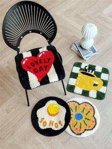 Joivida New Patterned Chair Cushion - Anti-Slip Tufted Seat Pad For Home/Office/Student Use, Cold-Proof Sitting Mat