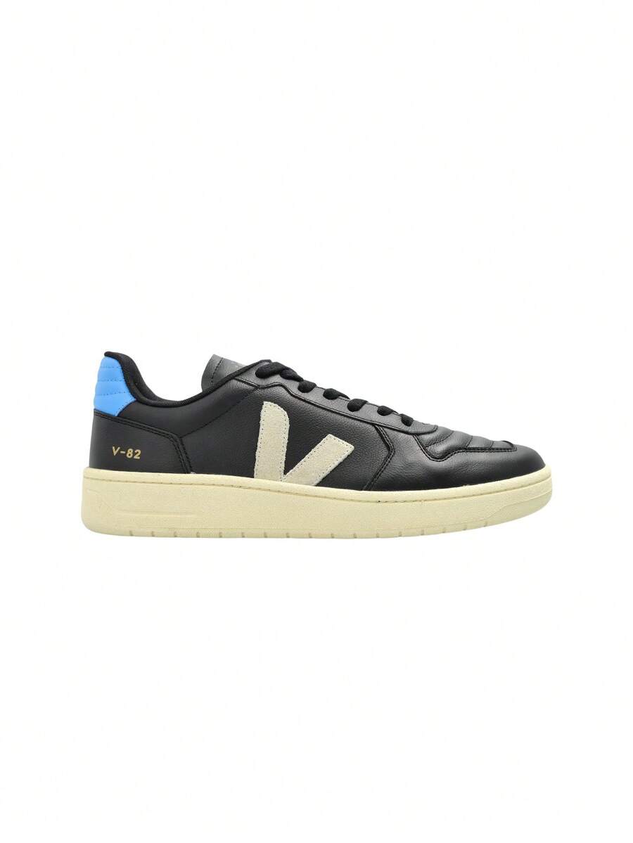 Veja V-82 II Leather Sneakers Black VF3321147 - Black - View 1
