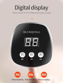 Teckwe 1个48W塑料外壳防黑手快速固化USB供电LED UV美甲灯，女士家用沙龙DIY美甲爱好者日常美甲专业美甲工具凝胶抛光固化设备 - 白色 - 查看 3