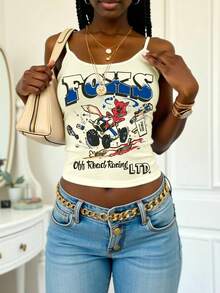 Rovax Creamy Yellow Top,Women Outfits,Women Top,Casual Tank Top,Trending Now, Fashion Tops,Streetwear Tops,Streetwear Women,Y2k Tops,Y2k Clothes - Yellow - View 1