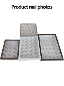 1pc Elegant 3D Shadow Box Display Stand For Herbaria, Tickets And Souvenirs - Wooden Cutout Design With Glitter Details, Perfect For Wall Or Tabletop Decoration, Home Decor Room Decoration Artificial Gifts Birthday Graduation - Multicolor Photo Frame - View 5