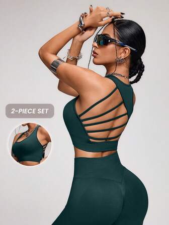 Innovista Sömlösa träningsset för gym Sporter Högt stöd Snabbtorkande Dagligen Athleisure Yoga HIIT Träning Biker Tights Träningskläder BH Booty Scrunch Shorts Komfort Rörelse Funktionell Magkontroll Kompression Knäböjsäker Kondition Cykling Löpning Boxning Utomhusträning Hälsosam TT Viral IG Reel Ready FYP INSTA OOTD Grön Blå Working Mom Fitnessset Tvådelat Atletisk prestationsutrustning Minimalistisk