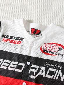 2件套男童休闲蓝白条纹polo衫短袖衬衫搭配松紧腰短裤套装，适合居家、外出、上学、旅行和度假，春夏皆宜。 - 彩色 - 查看 10