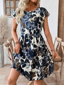 EMERY ROSE فستان صيفي كاجوال مطبوع بالزهور - متعدد الألوان - مشاهدة 4