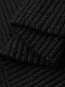 DAZY Robe pull ajustée à col roulé et épaules dénudées pour femmes, style Y2K hivernal