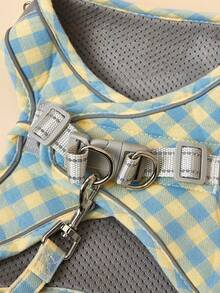 PETSIN Dây nịt cho chó toàn diện, Dây nịt cho thú cưng kiểu áo vest thoáng khí mùa hè dành cho chó cỡ vừa và nhỏ Corgi Pomeranian, Dây nịt cho chó có thể điều chỉnh thoải mái dành cho chó Poodle Chihuahua đi dạo ngoài trời - Màu xanh lam - Xem 5