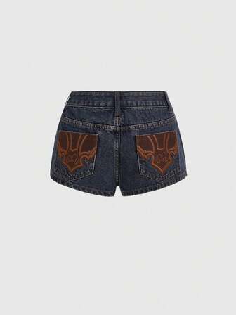 Grunge Punk Y2K Sexy Denim Shorts With Cuffs