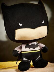 BATMAN X SHEIN 1Pc Cute Cartoon Bat Plush Doll Toy, Standing Doll, Can Give Gifts, Suitable For Teenagers - Black - View 1