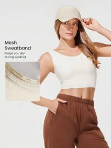 GLOWMODE Mũ Chill Topper nhẹ, thấm mồ hôi, thoáng khí, có thể điều chỉnh, thích hợp cho tập gym, tập luyện, leo núi, chạy bộ, hoạt động ngoài trời hàng ngày. - Màu be - Xem 4