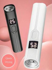 Teckwe 1件/2件 便攜式UV LED美甲燈 手持式美甲UV燈 專業美甲烘乾燈 Gel X 凝膠美甲快乾燈 LED美甲燈 便攜迷你美甲烘乾機 凝膠指甲油美甲膠 USB手電筒 家用DIY美甲美甲工具 女孩最佳禮物 可充電鋰電池容量：300mAh - 彩色 - 查看 6