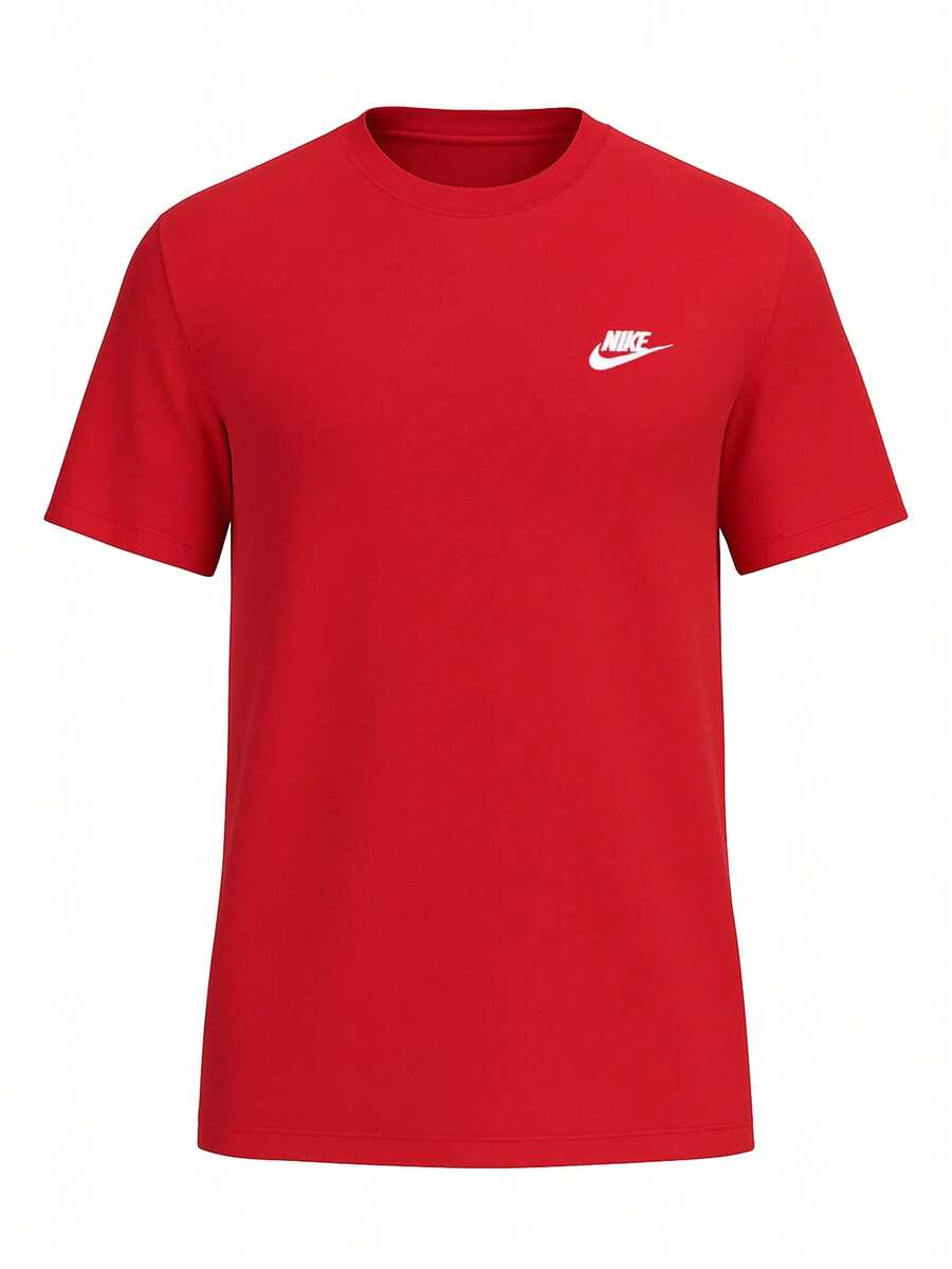 Nike Club Men's T-Shirt Red - University Red/White - View 1