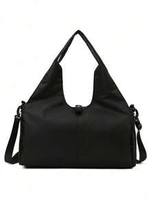 1件装健身包旅行包男女通用旅行手提包，带鞋仓，运动健身手提包周末包过夜包瑜伽垫包，适用于游泳、篮球等运动，粉色女士大容量瑜伽健身包，独立鞋柜 - 耐用涤纶材质，拉链封口，建议手洗，运动配件 | Vitality Accessories | 耐用拉链封口