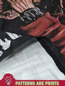 GENIUS ODE Áo thun nam cổ tròn tay ngắn in họa tiết thời trang cá nhân hóa đơn giản - Nhiều màu - Xem 3