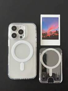 1个透明钱包式照片卡槽保护套，兼容 13、13 Pro、13 Pro Max、14 Pro Max，带磁吸保护盖 - 無色 - 查看 6