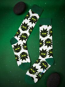 Rick and Morty X SHEIN Women Knee High Socks - Multicolor - View 2