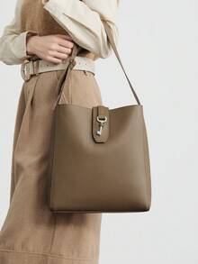 SHECARRY Women's Shoulder Bag - Grey coffee - View 1