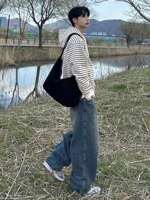 DAZY Men's Striped Zip-Up Hooded Jacket And Coat, Spring/Autumn - Multicolor - View 4