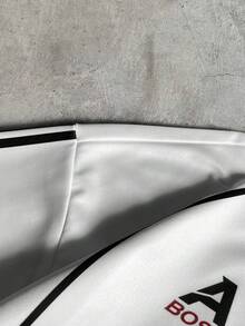 AXEPEAK Áo polo dài tay nam in số, kiểu dáng thường ngày, thích hợp đi làm. - trắng - Xem 6